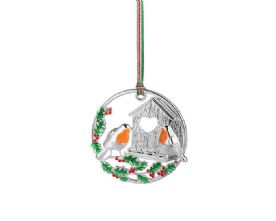 Newbridge Silverware Robin Hanging Christmas Decoration